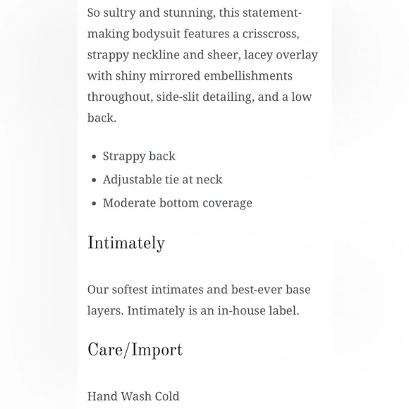 FREE PEOPLE X INTIMATELY || Smoke & Mirrors Brown Bodysuit Slip. Sz. XS - Picture 14 of 16